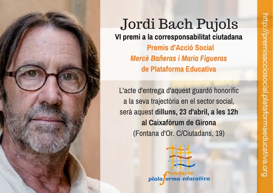 Jordi Bach Pujols, premi corresponsabilitat ciutadana