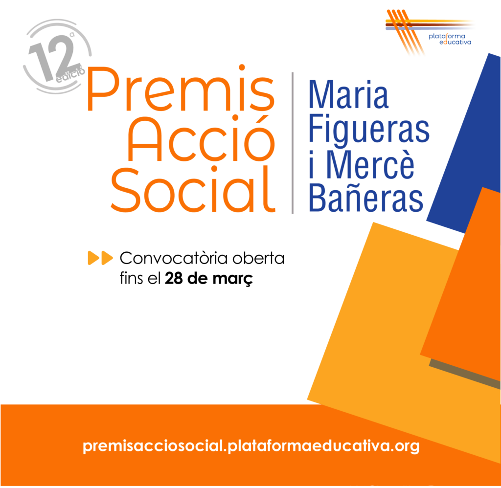 Obrim convocatòria per la 12a edició dels Premis d’Acció Social Maria Figueras i Mercè Bañeras  
